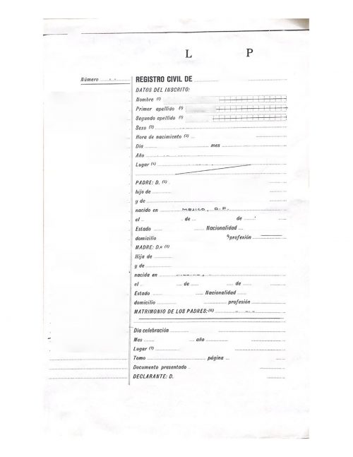 Geburtsurkunde Spanien spanisches Konsulat in Ecuador