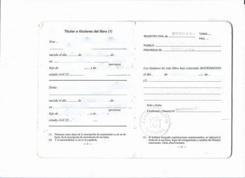 Libro de Familia Spanien Spanisch Deutsch mit Kindern