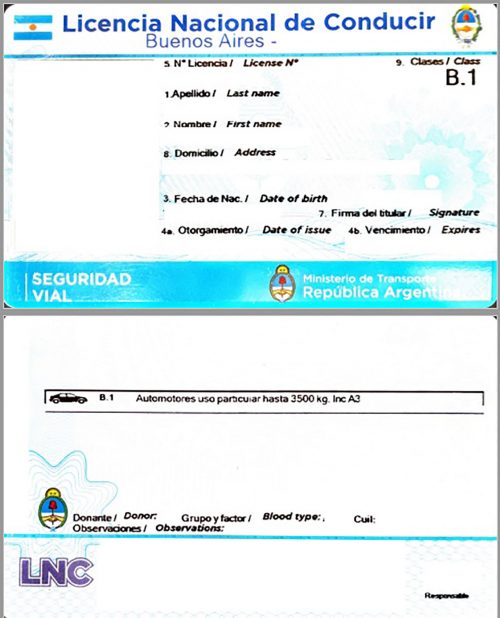 Führerschein Argentinien Buenos Aires San Isidro