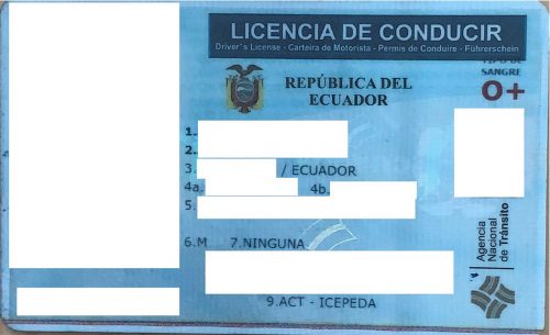 Führerschein Ecuador