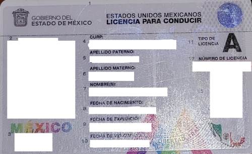 Führerschein Mexiko EDOMEX
