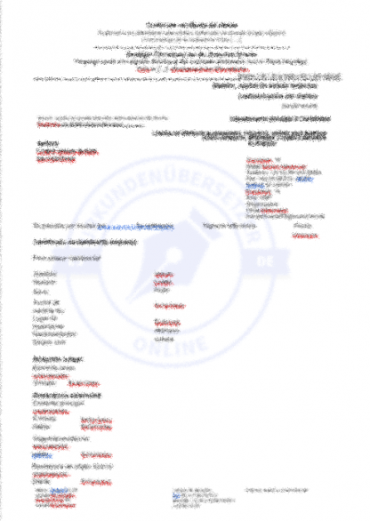 Meldebescheinigung München - Urkundenübersetzer Online