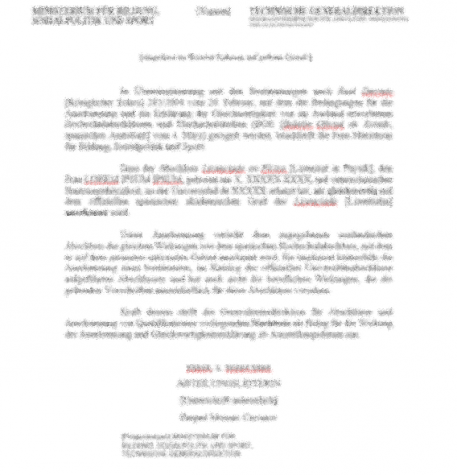 Certificado de Homologación RD 285/2004 Licenciado