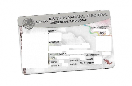 Credencial para votar - Wahlausweis Mexiko 2018