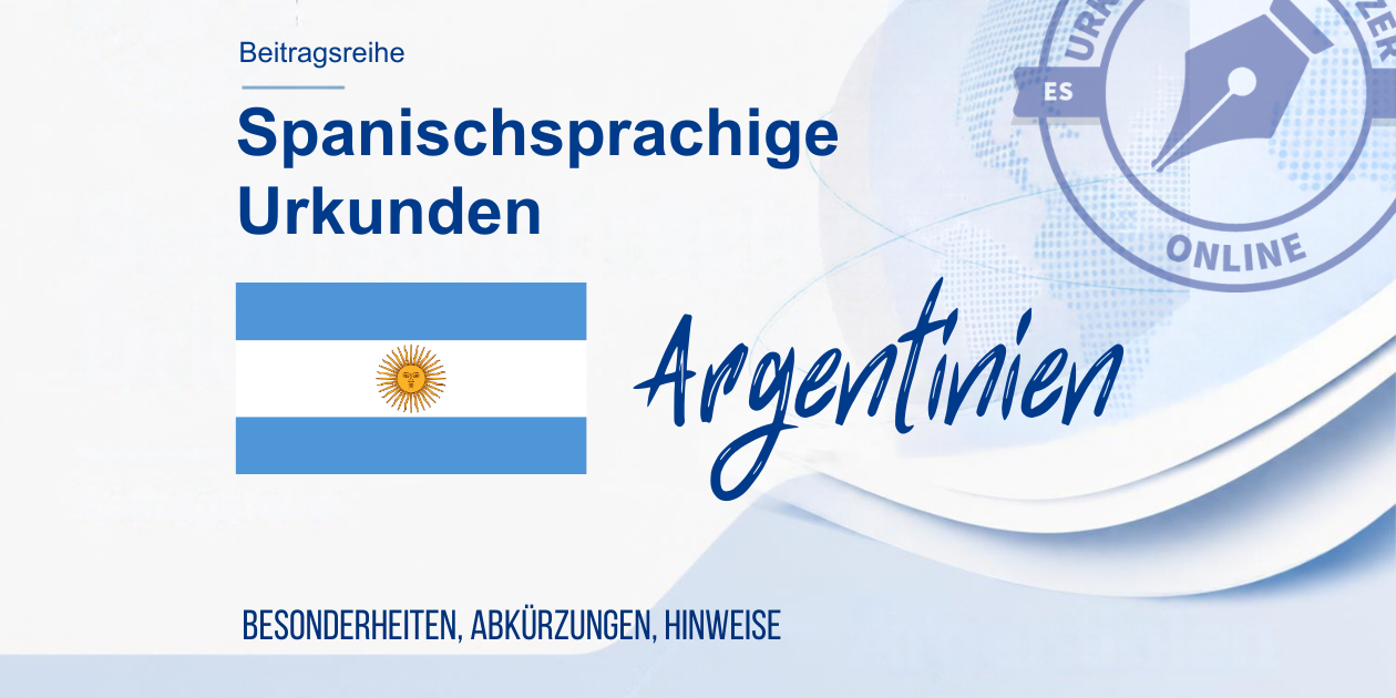 Übersetzungen Urkunden Argentinien