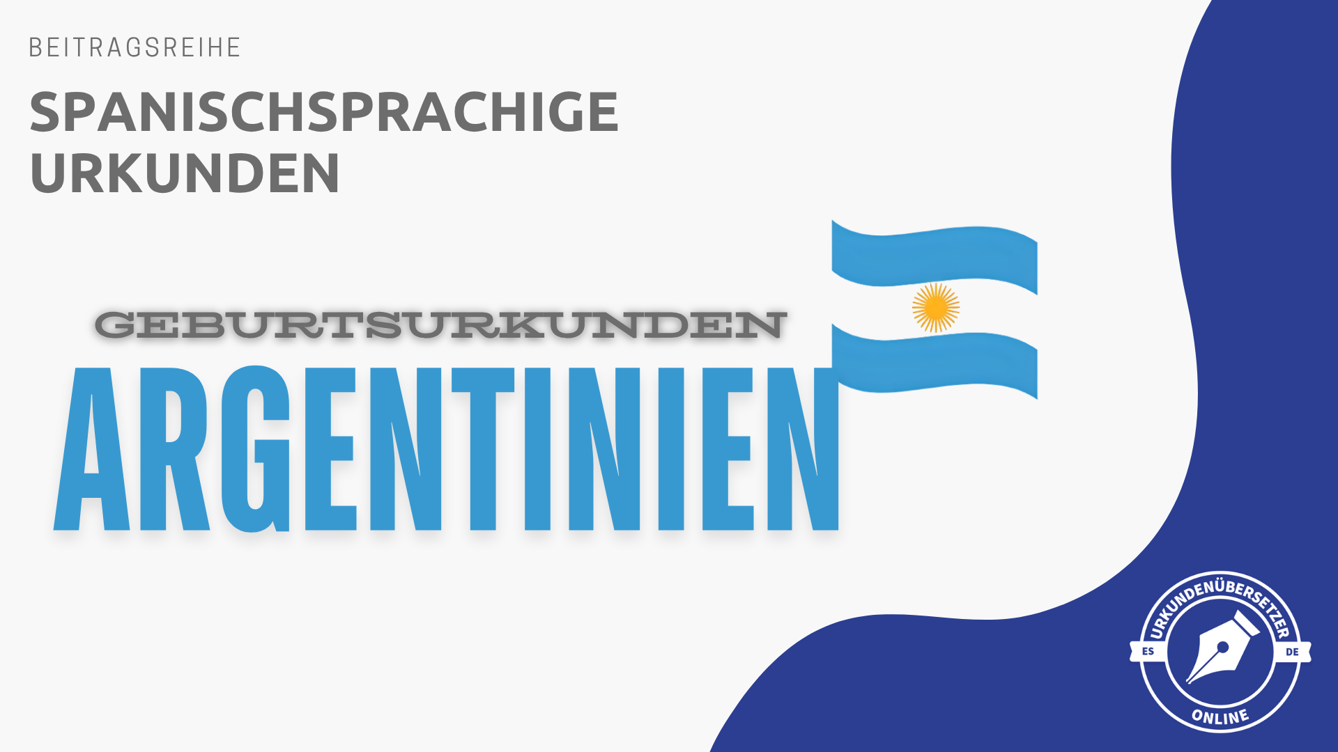 Übersetzung Geburtsurkunden Argentinien